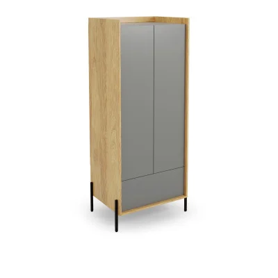 Children's wardrobe MOBIUS 2D grey